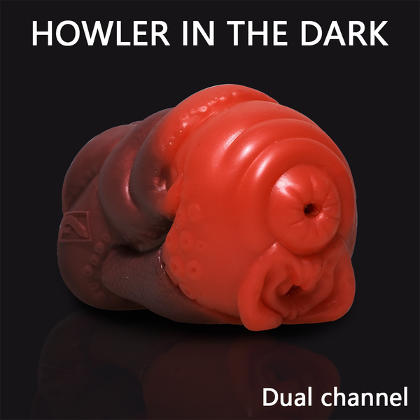 Moon Howler-Male Masturbator Heteronoma Double Channel Orgasm Stimulation Penis Training Fetish Liquid Silicone Male Adult Sex Toy The Howler of Darkness