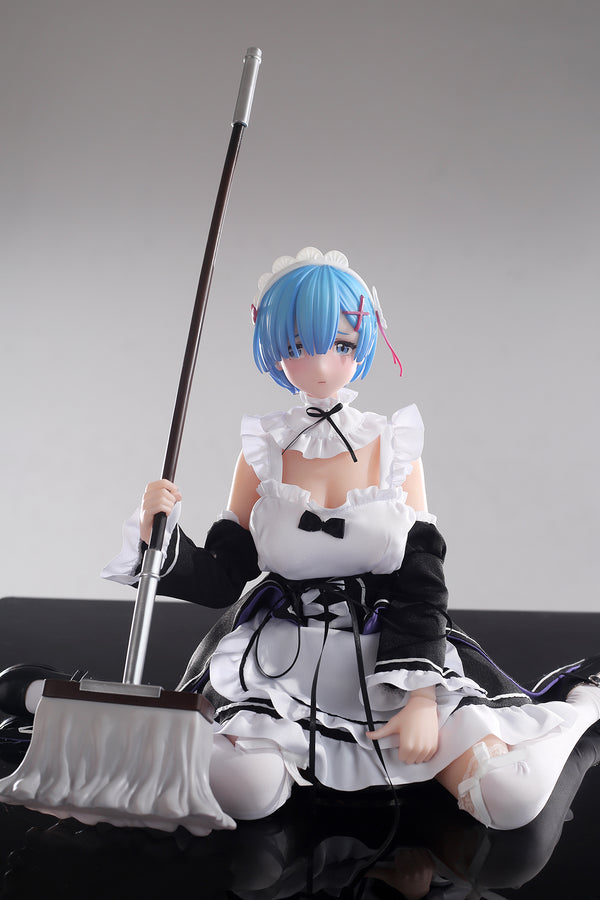 Anime Rem：Silicone Anime Maid Doll Lifelike Adult BJD Fantasy Sex Doll for Men