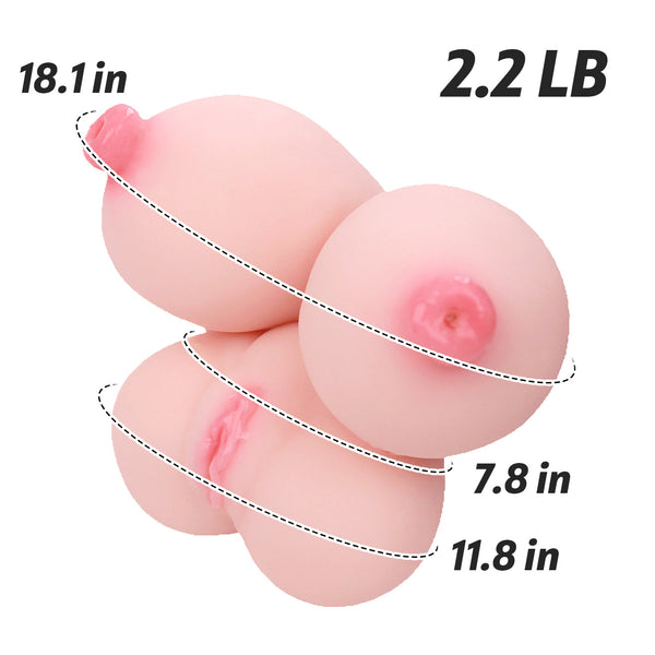Nami Velvet: Big Breasts BBW Fantasy Torso Realistic Sex Doll for Men Plush Paizuri Soft Body Adult Toy