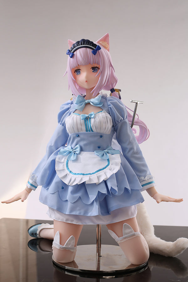 Nekopara Vanilla：Anime Cute Dolls Realistic Elf Dolls Flat Chested Sex Doll Silicone Action Figures Male Pleasure Toy